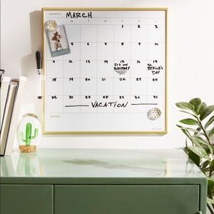 NWT Dry erase Calendar message board